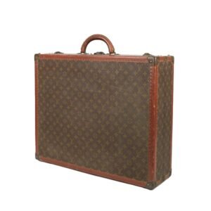 Louis Vuitton Alzer 60 suitcase in brown monogram canvas and lozine (vulcanised fibre)