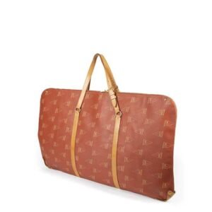 Louis Vuitton America's Cup travel bag in red monogram canvas and natural leather