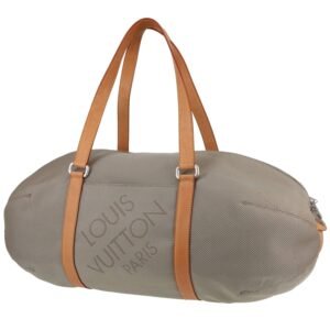 Louis Vuitton Attaquant travel bag in beige canvas and natural leather