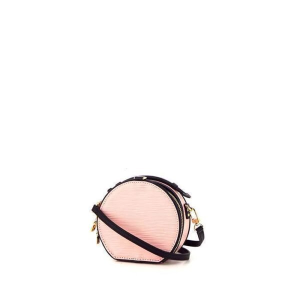 Louis Vuitton Bag boîte à chapeau handbag in pink epi leather and black leather