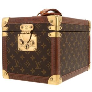 Louis Vuitton Boîte à flacons vanity case in brown monogram canvas and natural leather