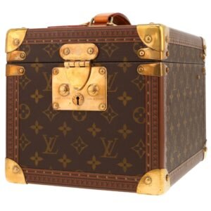 Louis Vuitton Boîte à flacons vanity case in brown monogram canvas and natural leather