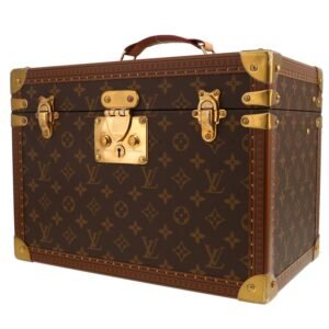 Louis Vuitton Boîte à Pharmacie vanity case in brown monogram canvas and lozine (vulcanised fibre)