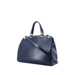 Louis Vuitton Brea handbag in navy blue epi leather
