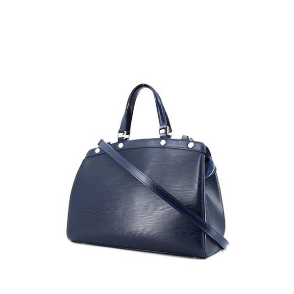 Louis Vuitton Brea handbag in navy blue epi leather