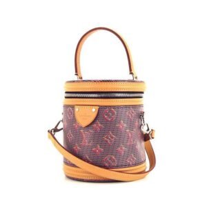 Louis Vuitton Cannes shoulder bag in pink monogram pop canvas and natural leather