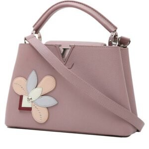 Louis Vuitton Capucines BB handbag in pink leather taurillon clémence