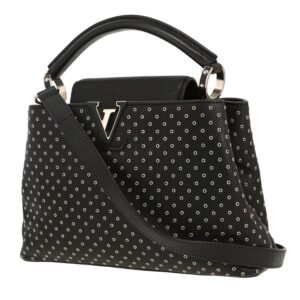 Louis Vuitton Capucines BB shoulder bag in black leather taurillon clémence