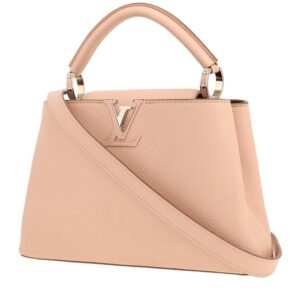 Louis Vuitton Capucines BB small model handbag in pink leather taurillon clémence