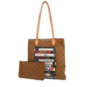 Louis Vuitton Carry It shopping bag in brown monogram canvas and natural leather