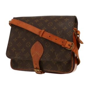 Louis Vuitton Cartouchiére messenger bag monogram canvas and natural leather