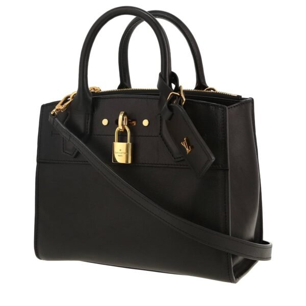 Louis Vuitton City Steamer small model shoulder bag in black leather