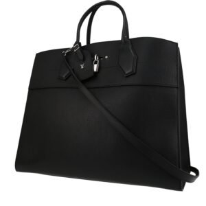 Louis Vuitton City Steamer travel bag in black leather