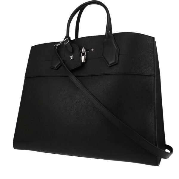 Louis Vuitton City Steamer travel bag in black leather