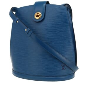 Louis Vuitton Cluny handbag in blue epi leather
