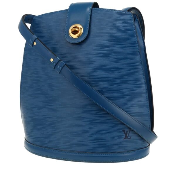 Louis Vuitton Cluny handbag in blue epi leather