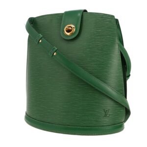 Louis Vuitton Cluny handbag in green epi leather