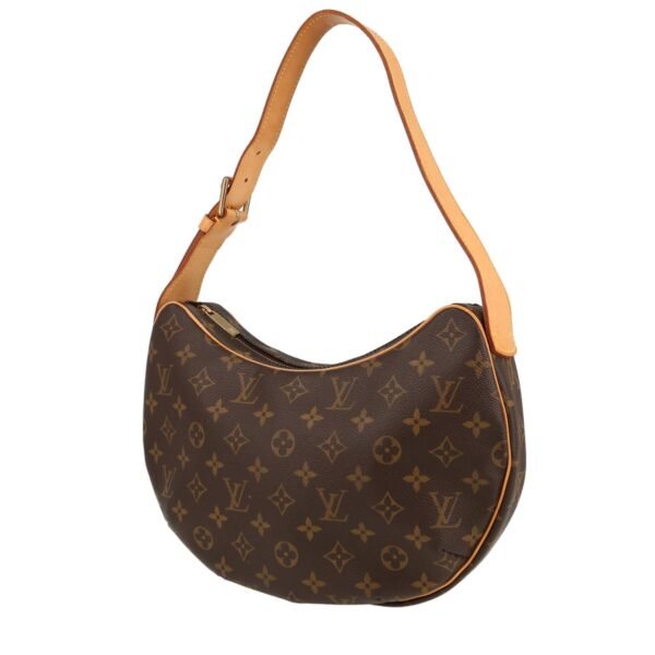 Louis Vuitton Croissant handbag monogram canvas and natural leather