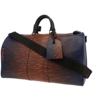 Louis Vuitton Editions Limitées XL travel bag in blue, black and orange epi leather