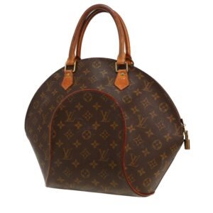 Louis Vuitton Ellipse handbag in brown monogram canvas and natural leather