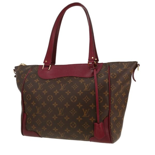 Louis Vuitton Estrela handbag in brown monogram canvas and burgundy leather