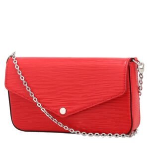 Louis Vuitton Félicie shoulder bag in red epi leather