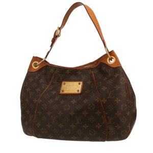 Louis Vuitton Galliera handbag in brown monogram canvas and natural leather