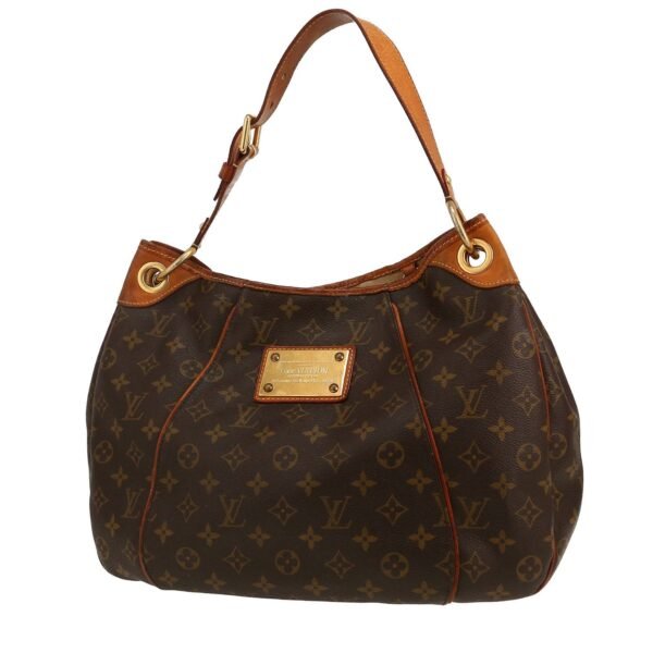 Louis Vuitton Galliera handbag in brown monogram canvas and natural leather