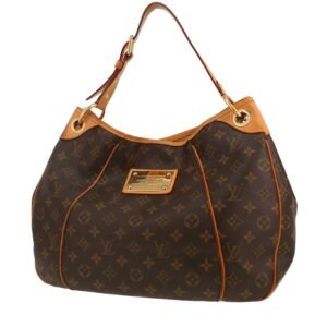 Louis Vuitton Galliera handbag in brown monogram canvas and natural leather