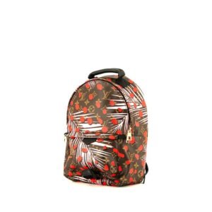 Louis Vuitton Jungle Dots Palm Springs backpack in brown monogram canvas and black leather