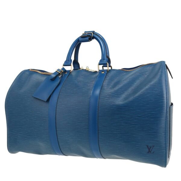 Louis Vuitton Keepall 45 travel bag in blue epi leather