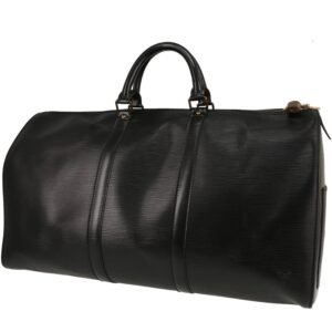 Louis Vuitton Keepall 50 travel bag in black epi leather