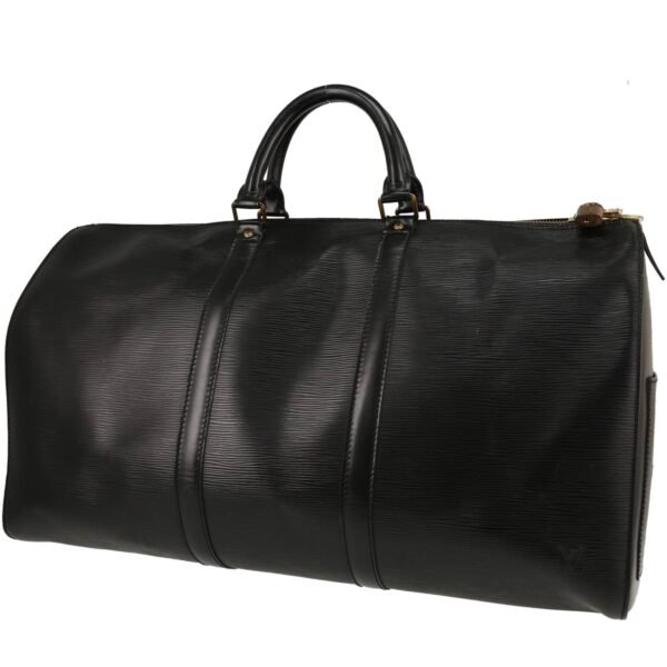 Louis Vuitton Keepall 50 travel bag in black epi leather