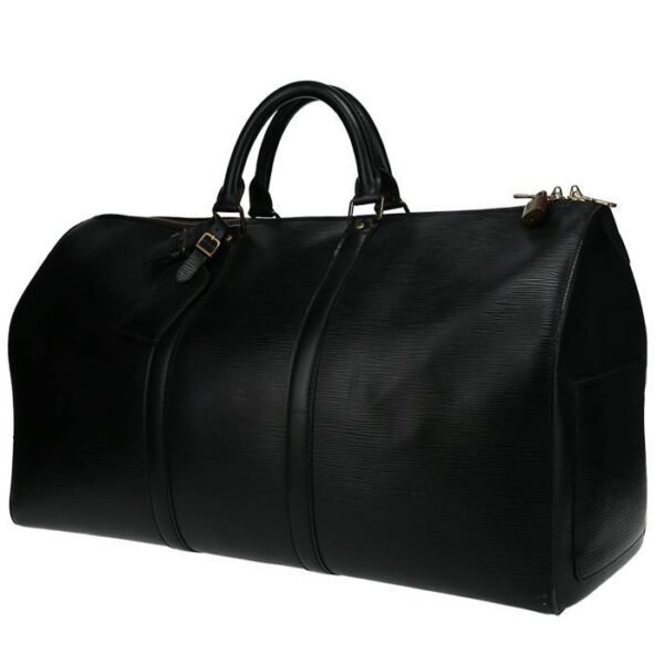 Louis Vuitton Keepall 50 travel bag in black epi leather