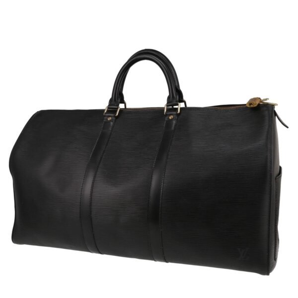 Louis Vuitton Keepall 50 travel bag in black epi leather
