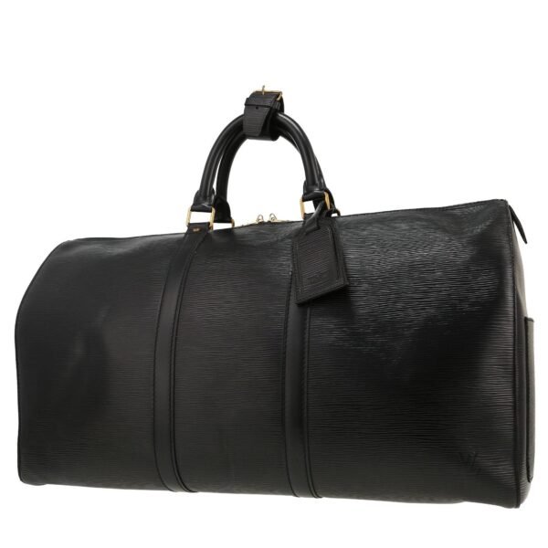 Louis Vuitton Keepall 50 travel bag in black epi leather