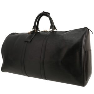 Louis Vuitton Keepall 55 travel bag in black epi leather