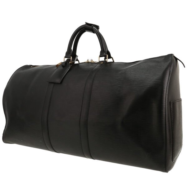 Louis Vuitton Keepall 55 travel bag in black epi leather
