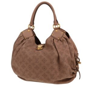 Louis Vuitton L handbag in taupe mahina leather