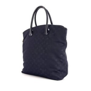 Louis Vuitton Lockit handbag in dark blue monogram canvas and blue patent leather
