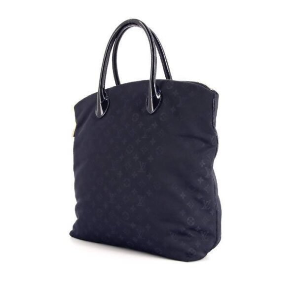 Louis Vuitton Lockit handbag in dark blue monogram canvas and blue patent leather
