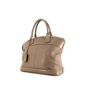 Louis Vuitton Lockit handbag in taupe suhali leather and taupe