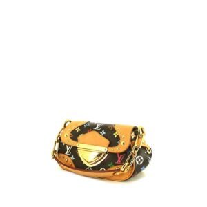 Louis Vuitton Louis Vuitton Editions Limitées handbag in multicolor and black monogram canvas and natural leather