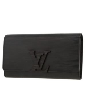Louis Vuitton Louise wallet in black epi leather