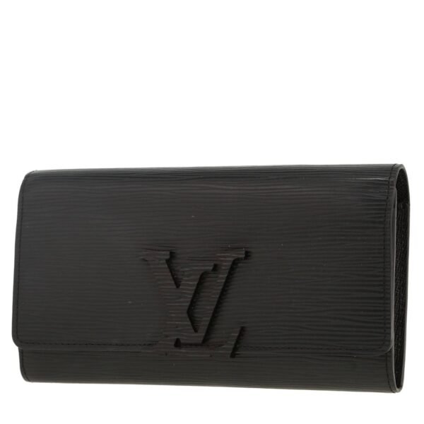 Louis Vuitton Louise wallet in black epi leather