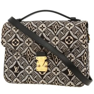 Louis Vuitton Metis shoulder bag in black and grey monogram canvas and black leather
