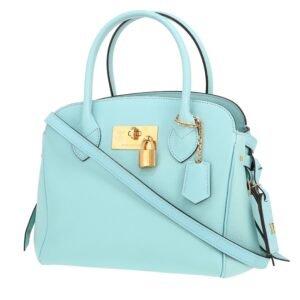 Louis Vuitton Milla handbag in blue grained leather