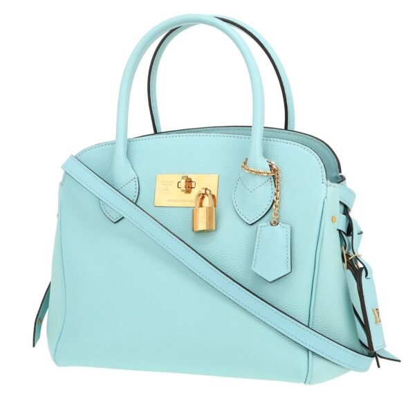 Louis Vuitton Milla handbag in blue grained leather
