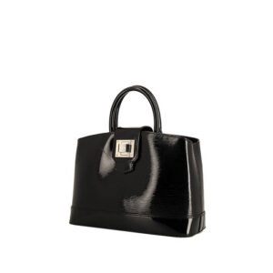 Louis Vuitton Mirabeau handbag in black patent epi leather