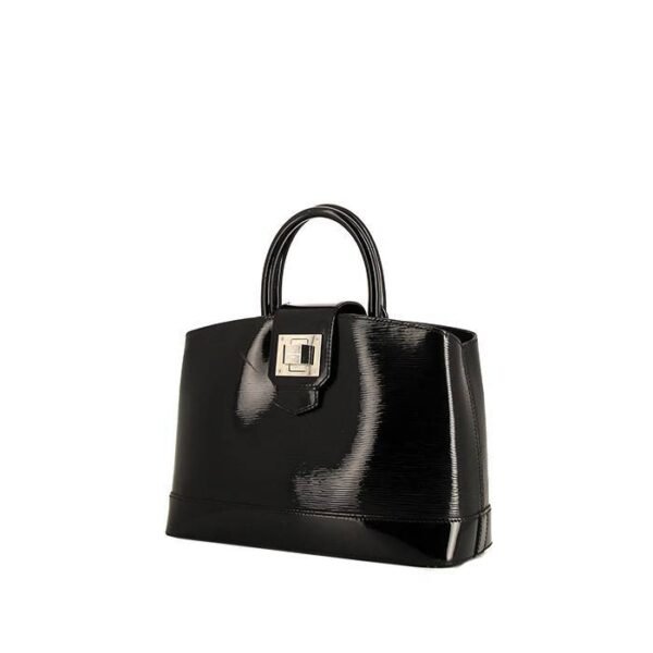 Louis Vuitton Mirabeau handbag in black patent epi leather